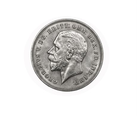 George V British Silver Crown Coin 1935